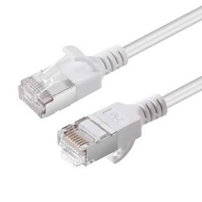 MicroConnect CAT6A U-FTP Slim, LSZH, 2m  Network Cable, White