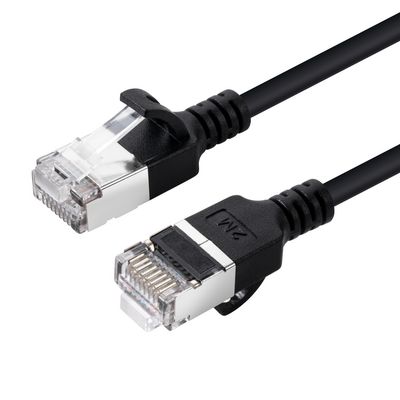 MicroConnect CAT6A U-FTP Slim, LSZH, 5m  Network Cable, Black