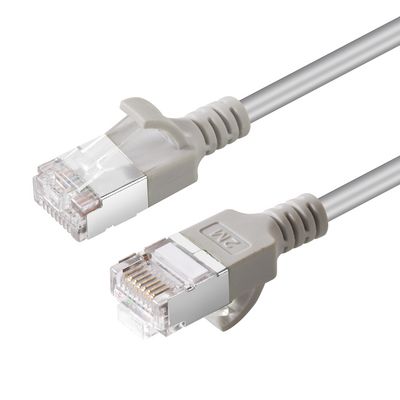 MicroConnect CAT6A U-FTP Slim, LSZH, 0.15m Network Cable, Grey