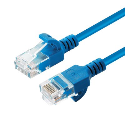 MicroConnect U/UTP CAT6A Slim 10M Blue Unshielded Network Cable,  LSZH 4x2xAWG 28 CU, OD : 3.6mm