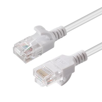 MicroConnect U/UTP CAT6A Slim 3M White Unshielded Network Cable,  LSZH 4x2xAWG 28 CU, OD : 3.6mm