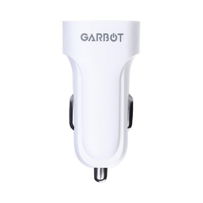Garbot Grab&Go Dual USB Car Charger  10W White