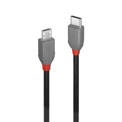 Lindy 1M Usb 2.0 Type C To Micro-B  Cable, Anthra Line