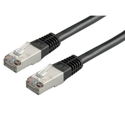 Roline Ftp Patch Cord Cat.5E, Black  0.5 M