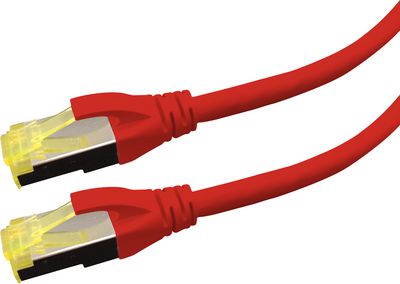 LOGON PREMIUM PATCH CABLE CAT6A S/FTP  PREMIUM LSOH - 3M RED