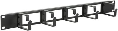 LANVIEW 1U 19inchCABLE ORGANIZER PANEL with Cable ENTRY HOLE