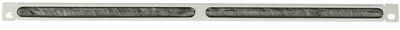 Lanview 1/2U 19" L BENT, BRUSHED CABLE ORGANIZER PANEL WHITE
