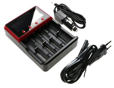 CoreParts Car Charger for Battery, with  Euro AC Power Cord and Plug  In Charger