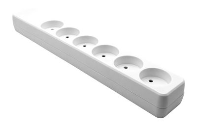 MicroConnect Danish Power Strip 6-way White