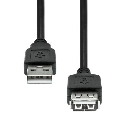 ProXtend USB 2.0 Extension Cable Black  0.5M