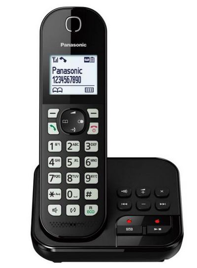 Schnurlostelefon mit AB KX-TGC460 - schwarz