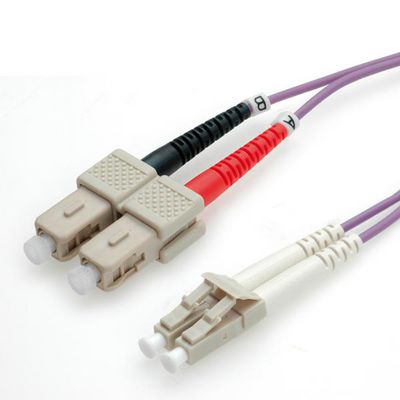 VALUE LWL-Kabel 50/125um OM4 LC/SC violett 10m