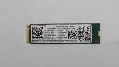 Lenovo 256GB M.2 2280 PCIe 4.0 NVMe SSD with OPAL 2.0