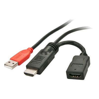 Lindy 41080 USB grafisk adapter Sort,