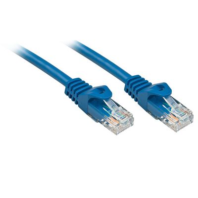 Basic Cat6 U/UTP Kabel, blau, 0.50m