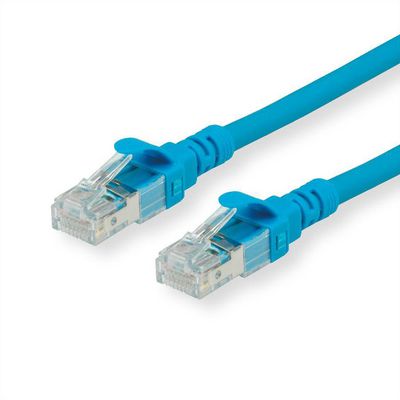 ROLINE Patchkabel Cat.6A S/FTP (PiMF), Component Level, LSOH, blau, 1,5 m