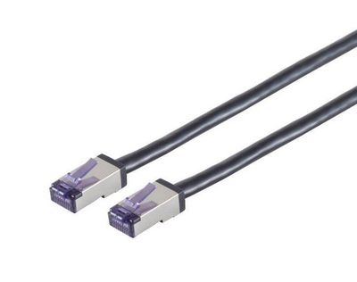 Lanview HIGH-FLEX Cat6a S/FTP  Black  7.5m High-Flex High-Flex  Shielded Network Cable, Soft PVC, AWG26/7 CU