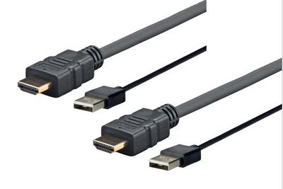 VivoLink PROHDMIUSB5 5m HDMI USB A Black Video Cable Adapter (PROHDMIUSB5)