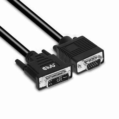 Club 3D Videoadapterkabel 3m Sort
