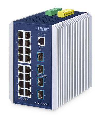 Planet Industrial 16-Port Managed Swit