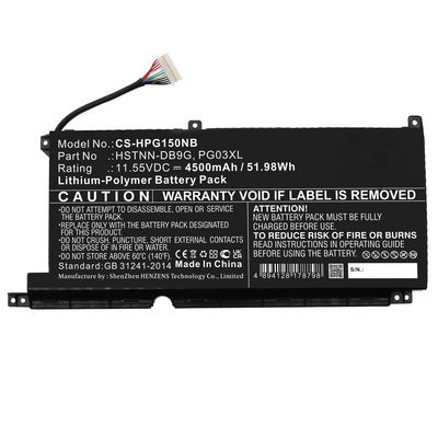 CoreParts Laptop Battery for HP 51.98Wh 11.55V 4500mAh
