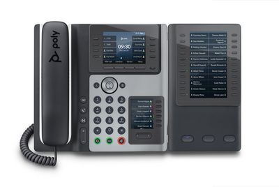 HP Poly Edge E450 IP Phone and PoE-enabled