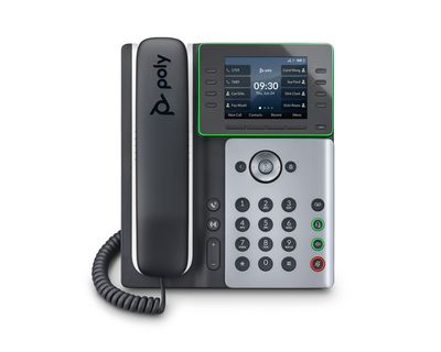 HP Poly Edge E300 IP Phone and PoE-enabled