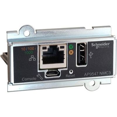 APC Network Management Card 3 UPS Network Management Cards for Easy UPS 3 Series 3-Phase remotely monitor and manage the UPS