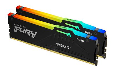 KINGSTON 16GB 5600MT/s DDR5 CL36 DIMM Kit of 2 FURY Beast RGB EXPO