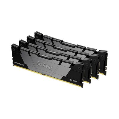 KINGSTON 64GB 3600MT/s DDR4 CL16 DIMM Kit of 4 1Gx8 FURY Renegade Black