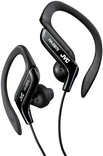 JVC Sports HA-EB75 Wired with Hook Black