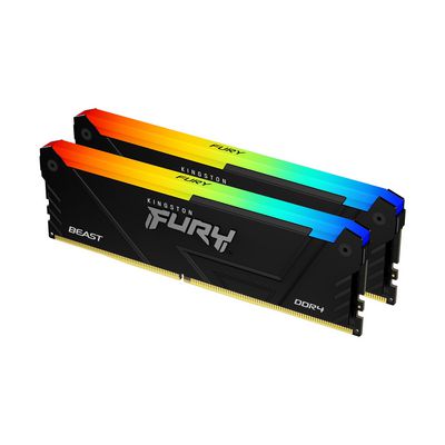 KINGSTON 32GB 3200MT/s DDR4 CL16 DIMM Kit of 2 1Gx8 FURY Beast RGB
