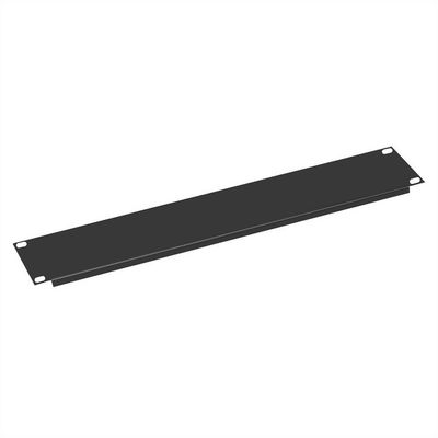 Value 19" Blank Panel 2UH Metal  black