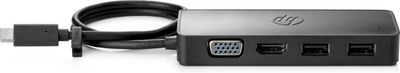 HP USB-C Travel Hub G2 EURO USB-C Travel Hub G2, Wired,  USB 3.2 Gen 1 (3.1 Gen 1) Type-C, Black, Windows 10, 107 mm, 41 mm
