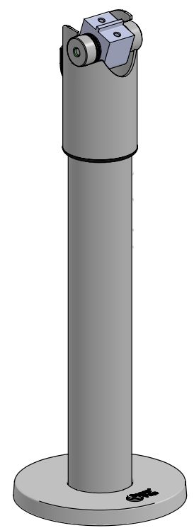 Ergonomic Solutions SP1 DuraTilt on 300mm  rotation slot SP1 pole  -Black-