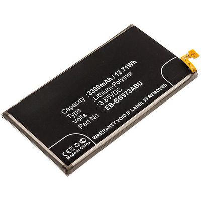CoreParts Mobile Battery 12.71Wh Li-Pol  3.85V 3300mAh for Samsung  12.71Wh Li-Pol 3.85V 3300mAh Black for Samsung Mobile, SmartPhone Galaxy S10,