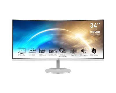 MSI PRO MP341CQWDE 86cm (34") VA UWQHD 4ms 100Hz
