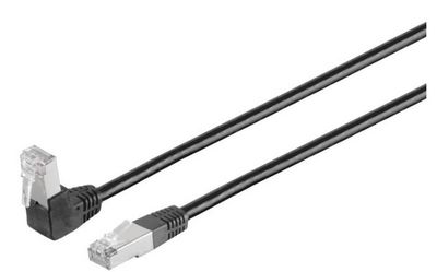 MicroConnect U/UTP CAT6 2M Black PVC 1 x  90?