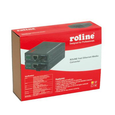 Fast Ethernet Konverter RJ-45 - ST Loop-back