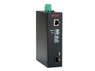 Industrie Konverter Gigabit Ethernet - Dual Speed 100/1000 Fiber mit PoE Funktion