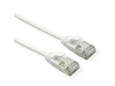 ROLINE U/FTP DataCenter Patchkabel Cat.6A (Class EA), LSOH, slim, wei, 0,15 m