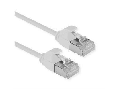 ROLINE U/FTP DataCenter Patchkabel Cat.6A (Class EA), LSOH, slim, grau, 1 m