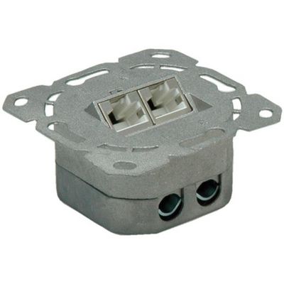 Kat.6A Class EA Dose 2x STP Unterputz senkrecht weiss
