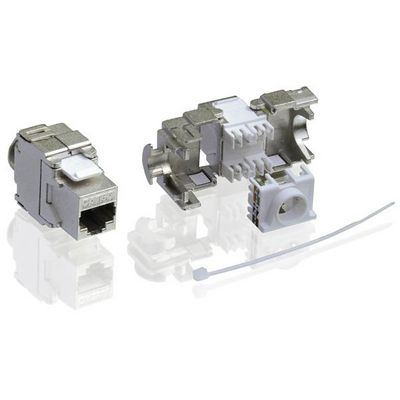 Kat.6A Class EA Keystone RJ-45 geschirmt werkzeuglos