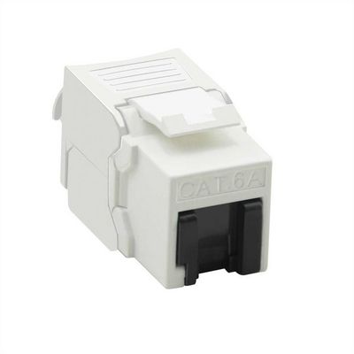 Kat.6A Class EA Keystone RJ-45 ungeschirmt werkzeuglos weiss