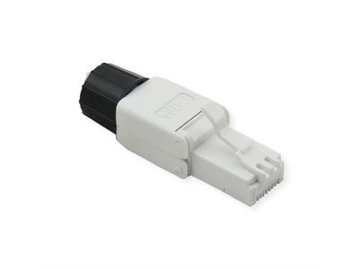 ROLINE feldkonfektionierbarer RJ-45 Stecker Kat 6A Class EA UTP weiss