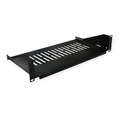 19-Geräteträger 485 x 250mm 2HE max. 10kg schwarz