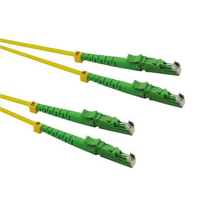 ROLINE LWL-Kabel duplex 9/125m OS2, LSH/LSH, APC Schliff, LSOH, gelb, 0,5 m