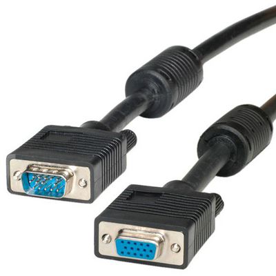 ROLINE VGA-Kabel HD15 ST - BU mit Ferritkern 3m