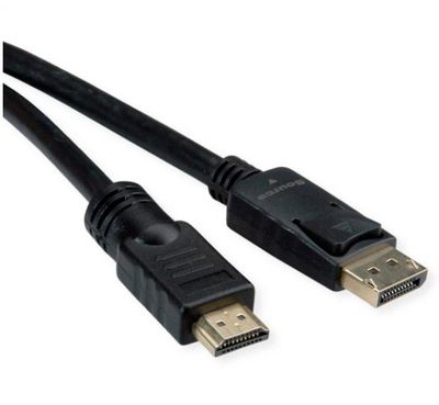 ROLINE DisplayPort Kabel DP - UHDTV, ST/ST, schwarz, 10 m